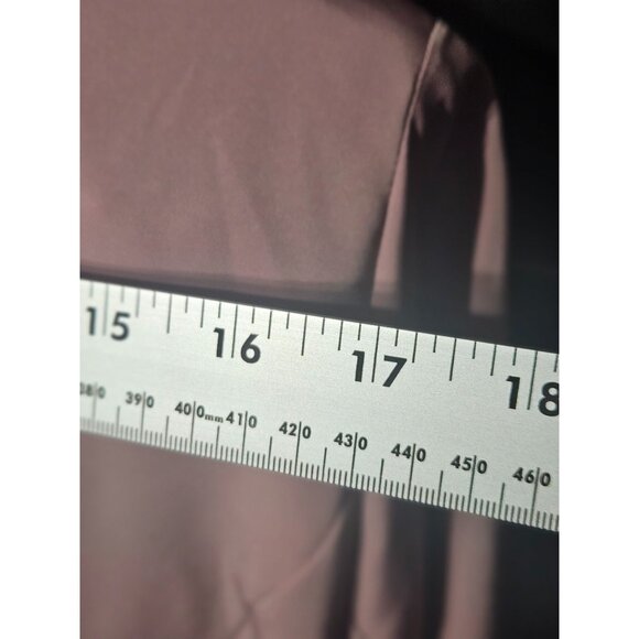 Vintage Blush Pink Button-Up Blouse With Pockets & Collar Size 12 - Picture 5 of 7